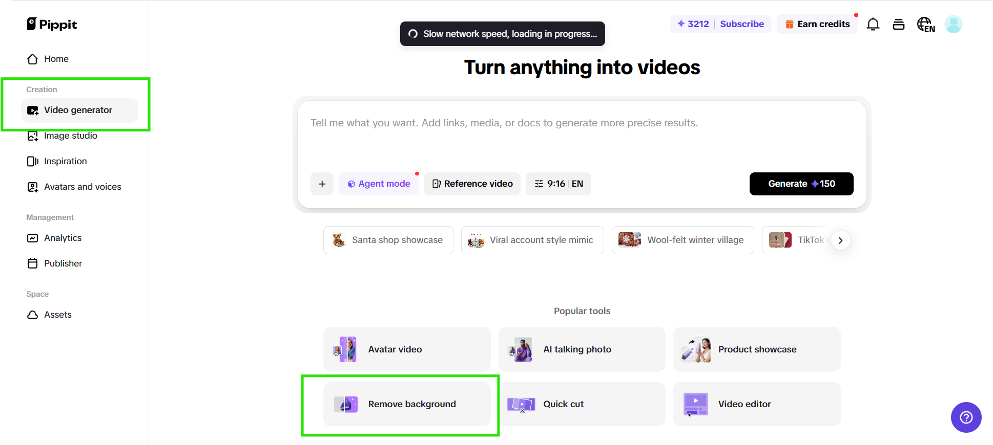 AI動画ジェネレーターを開く