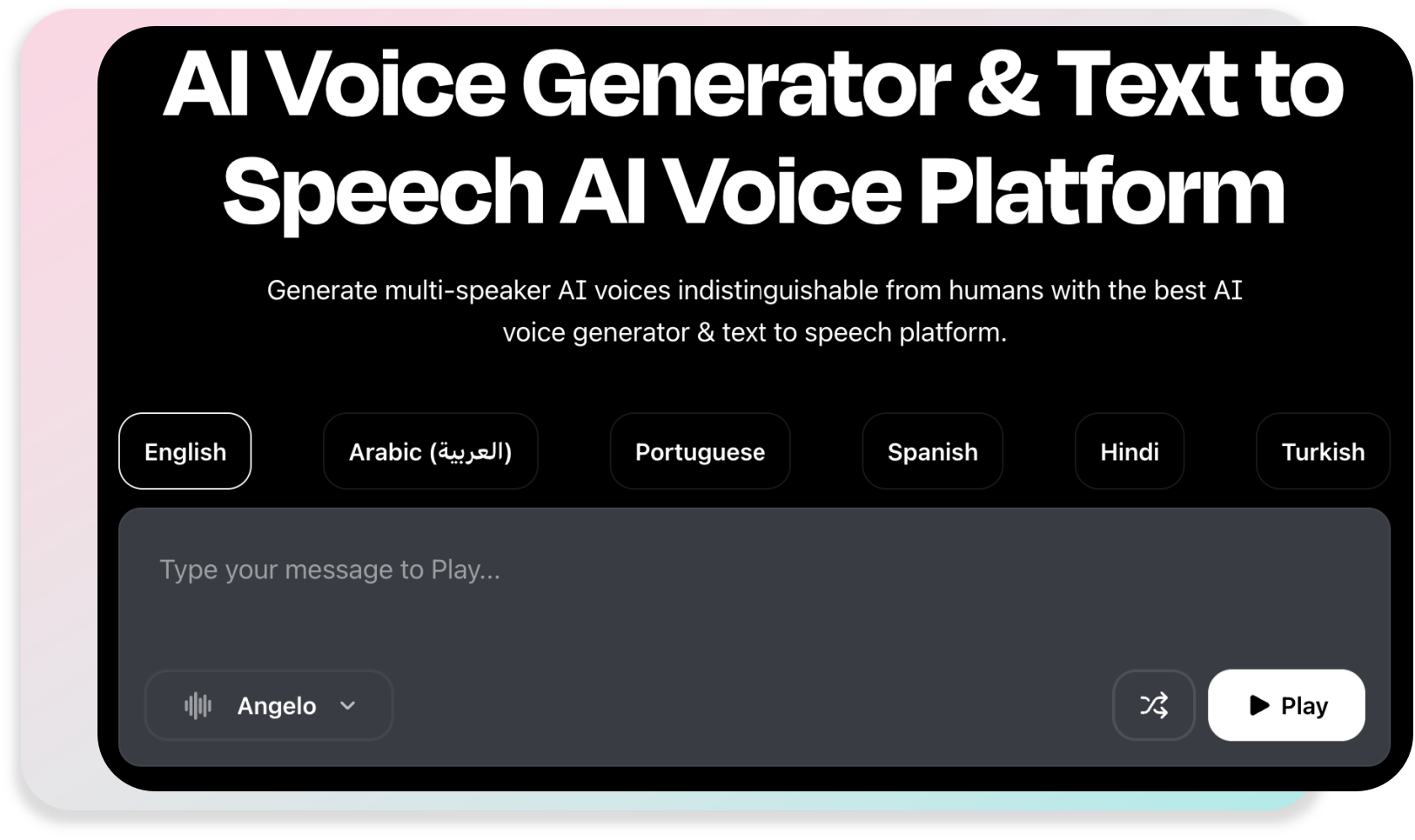 Play.ht AI Voice Generator