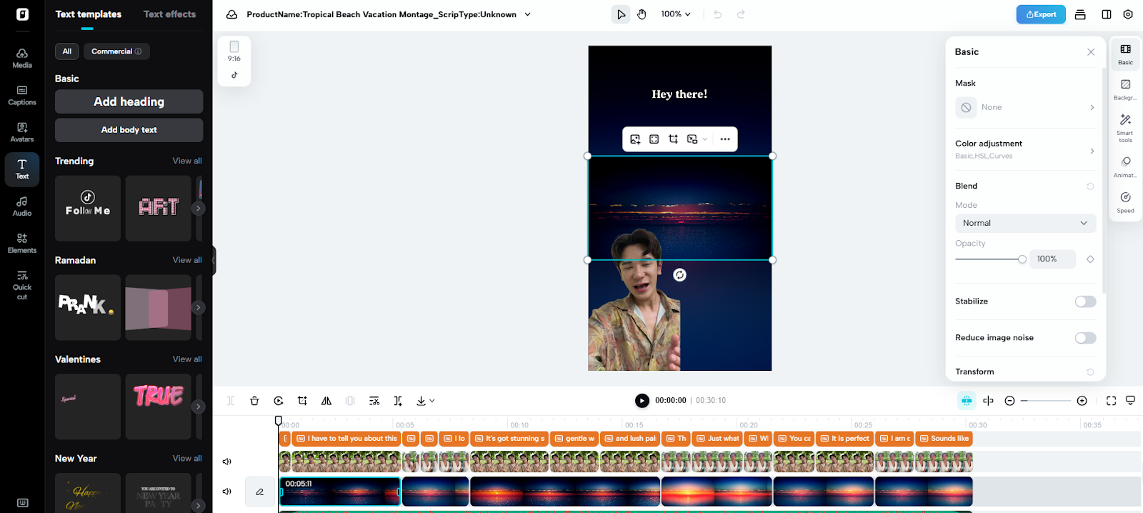 Let AI craft your video