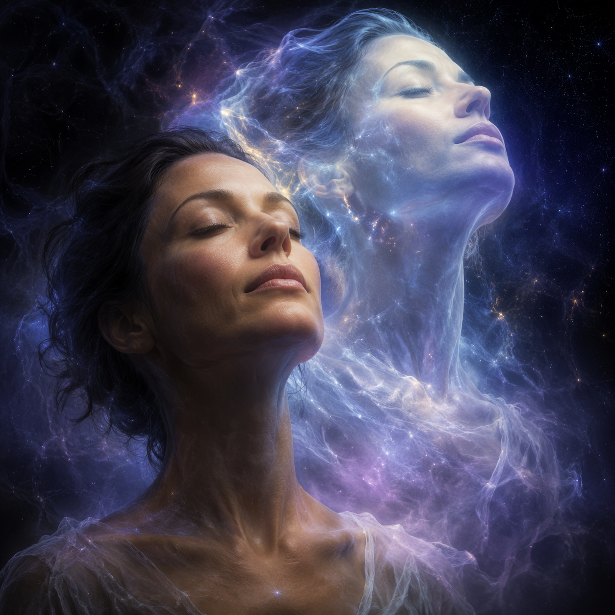 Dreamina alma saindo do corpo prompt exemplo 3: Dreamlike Motion Trail