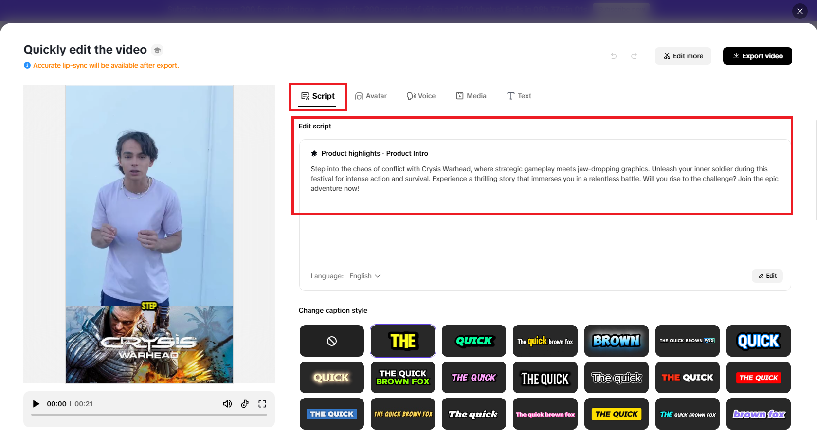 Automated subtitles & captions