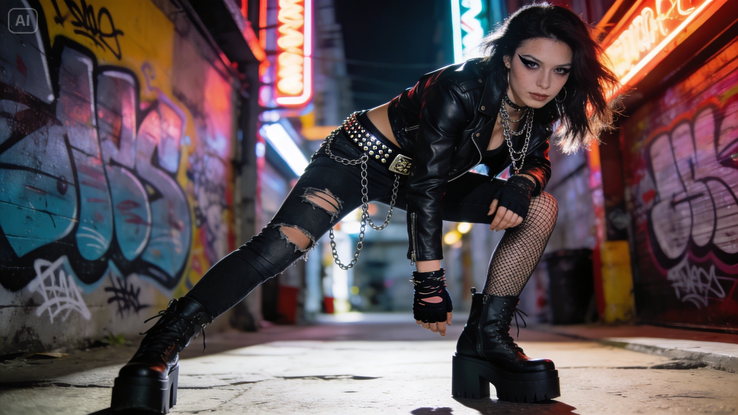 Street punk style outfit
