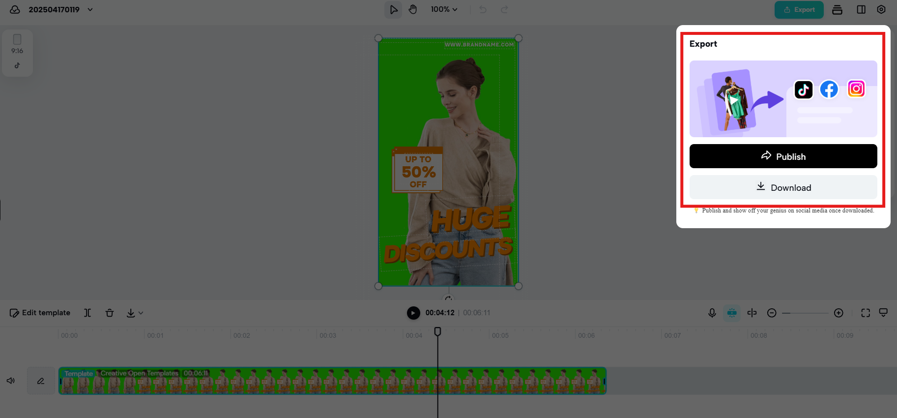 Polish and export video