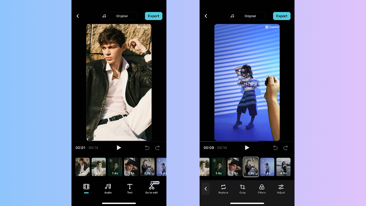 Customize the template with your own media