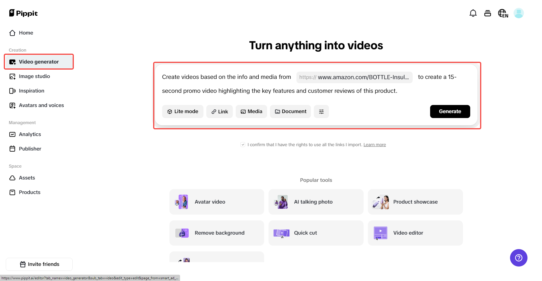 Ilagay ang iyong prompt
