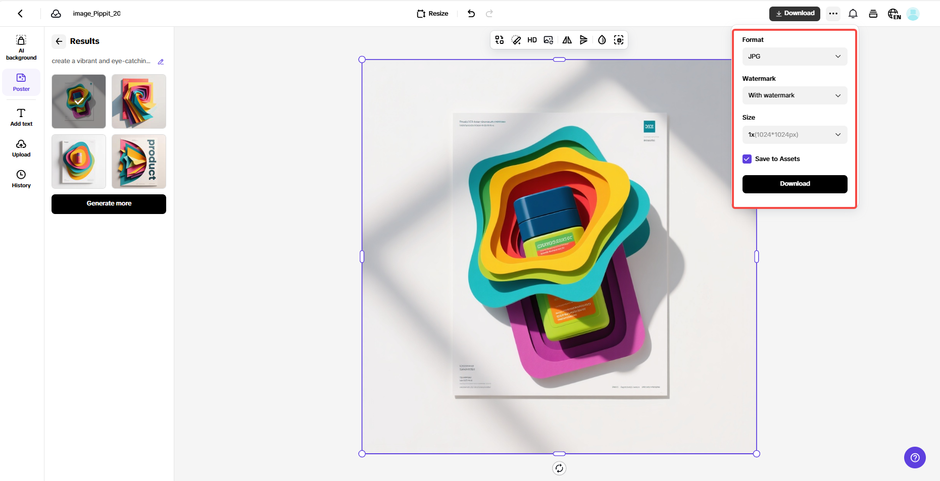 Finalize and export your draft