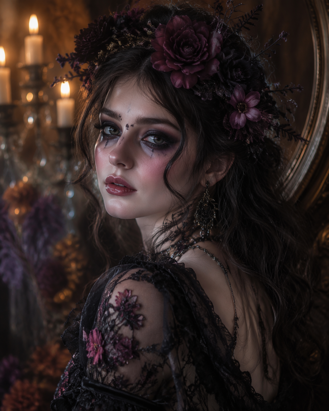 Contoh gesaan penapis whimsigoth Dreamina AI 3: Rupa Solekan Celestial
