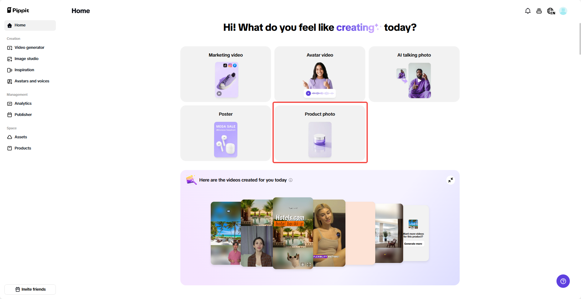 Pippit AI product image