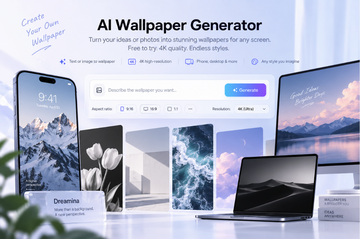 Dreamina Free AI Wallpaper Generator FAQ: 4K, Black & White & Live Wallpapers