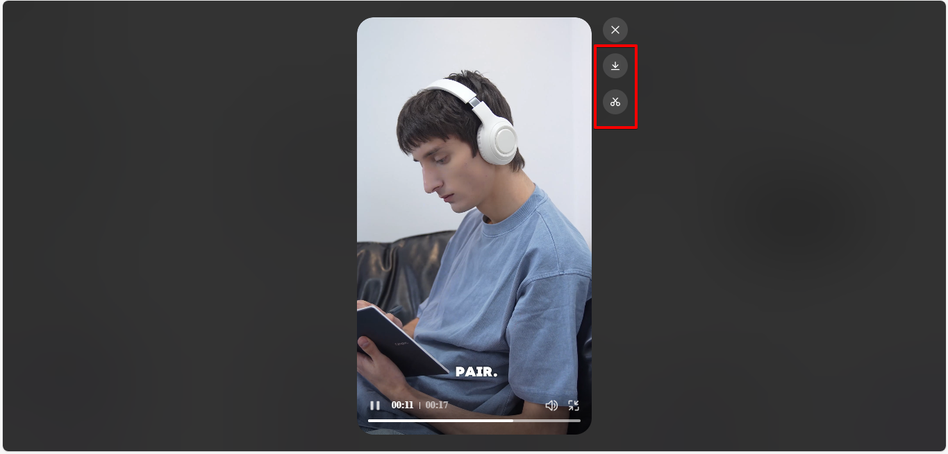 Pag-export sa device