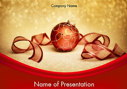 Red and gold Christmas theme slides