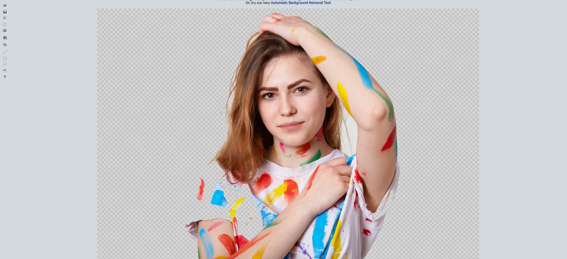 Make the background transparent