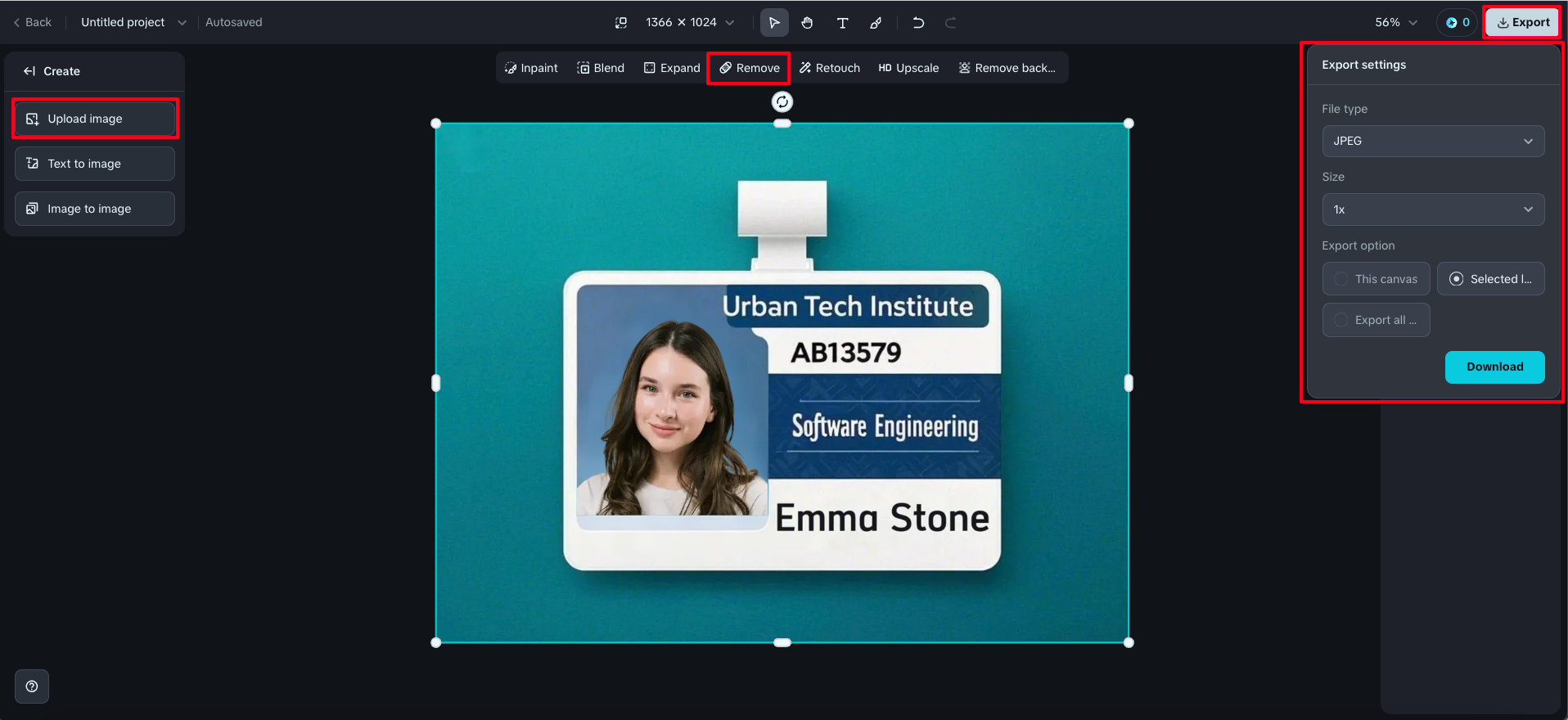 student card maker