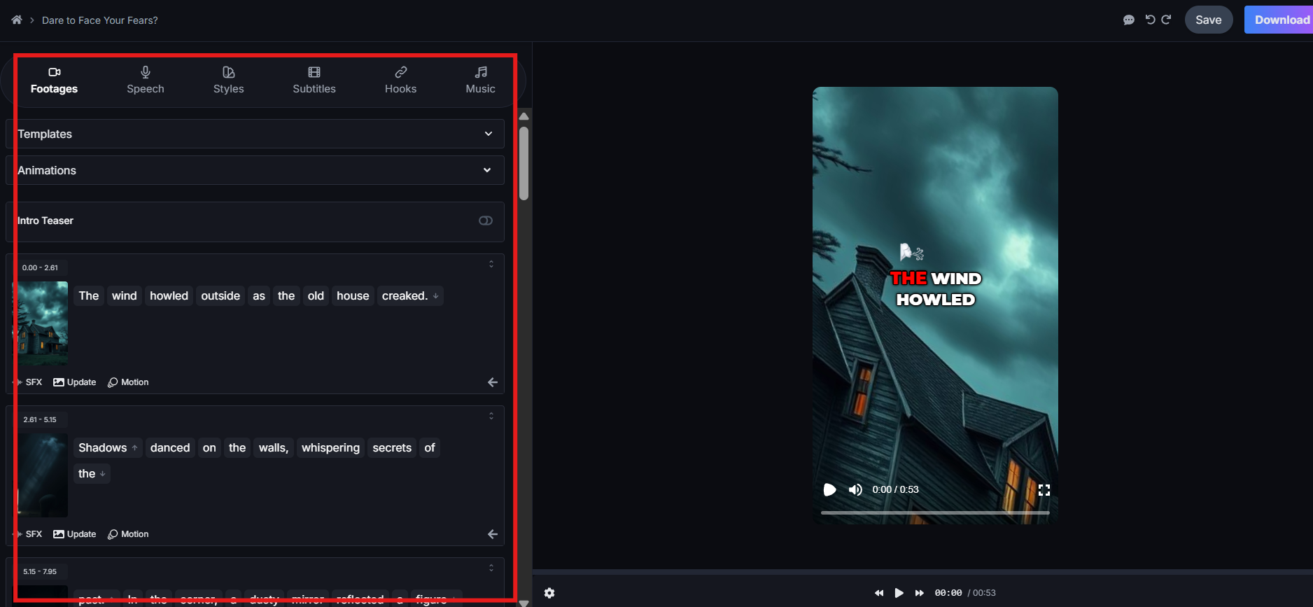 Customize video