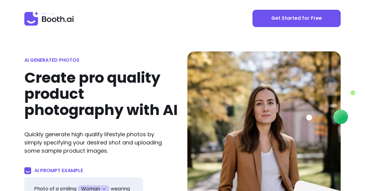 صفحة Booth AI الرئيسية