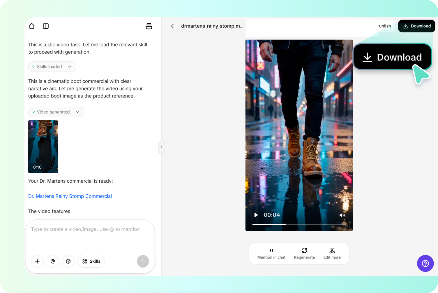 Step 3: Generate, edit captions, and export