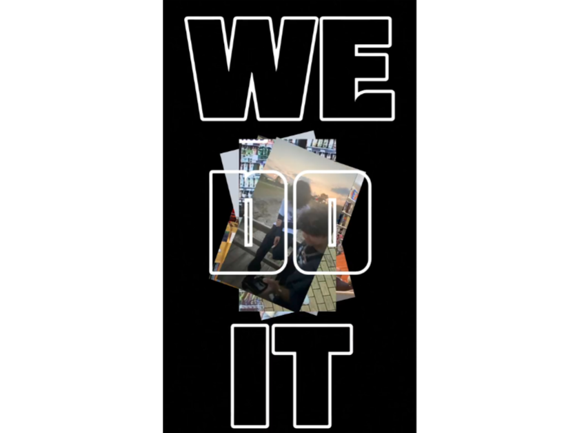 CapCut's Bold typography video templates