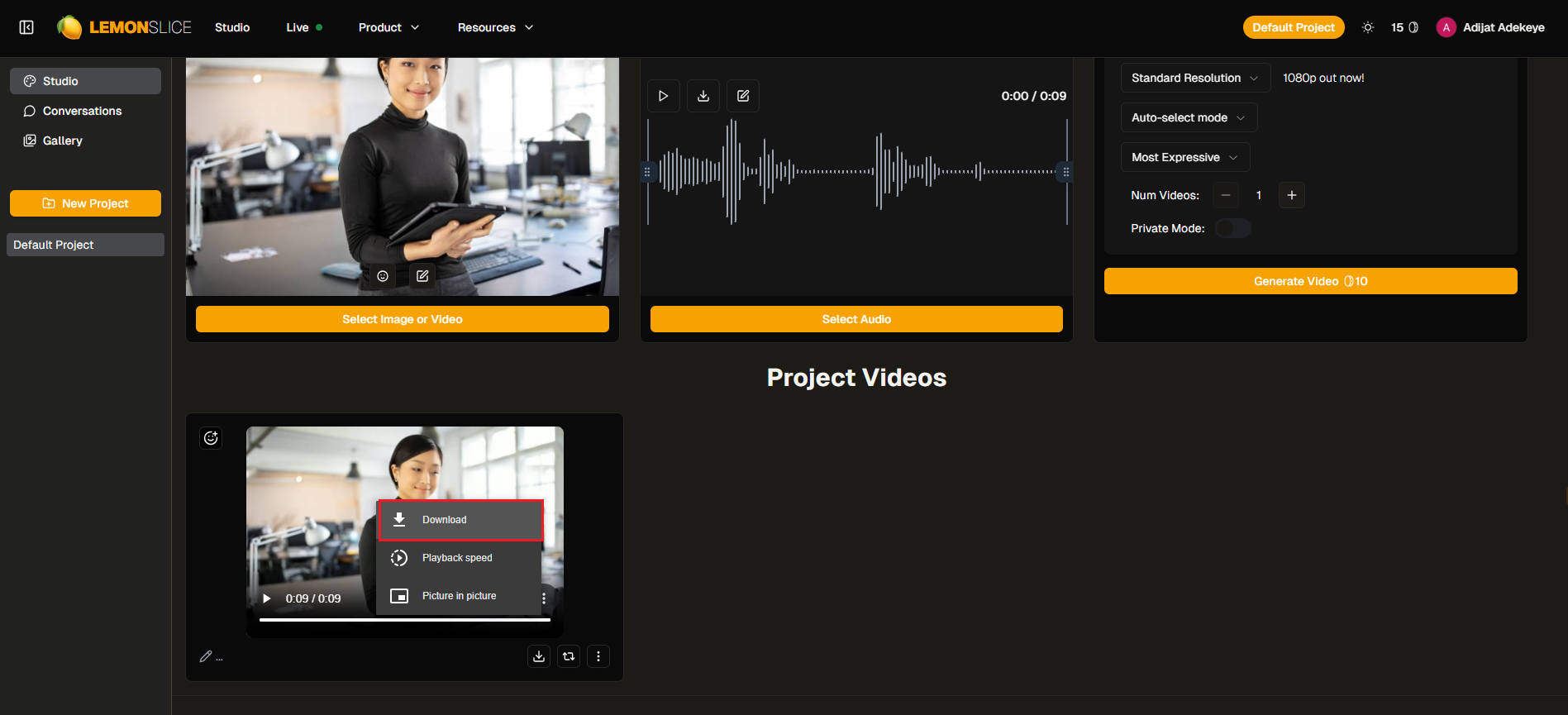 lemon slice AI Lip-Sync