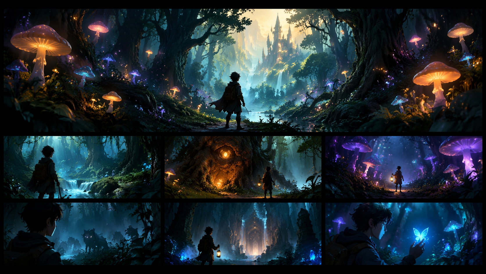 Dreamina AI Märchen Video Generator Prompt Beispiel 1: Enchanted Forest Opening
