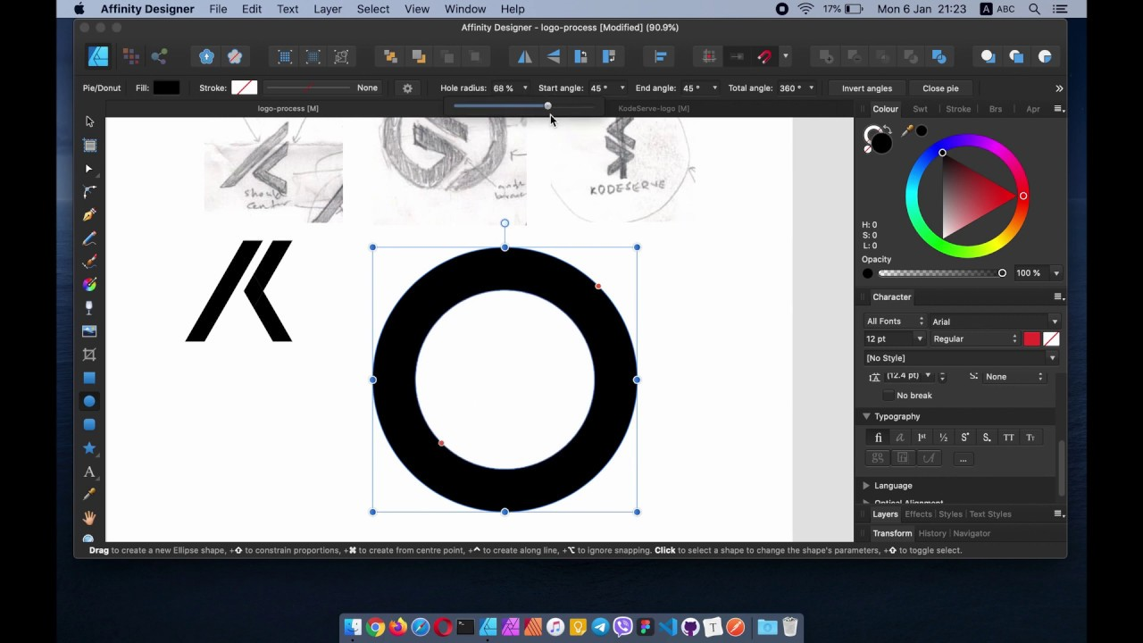 Affinity Designer interface