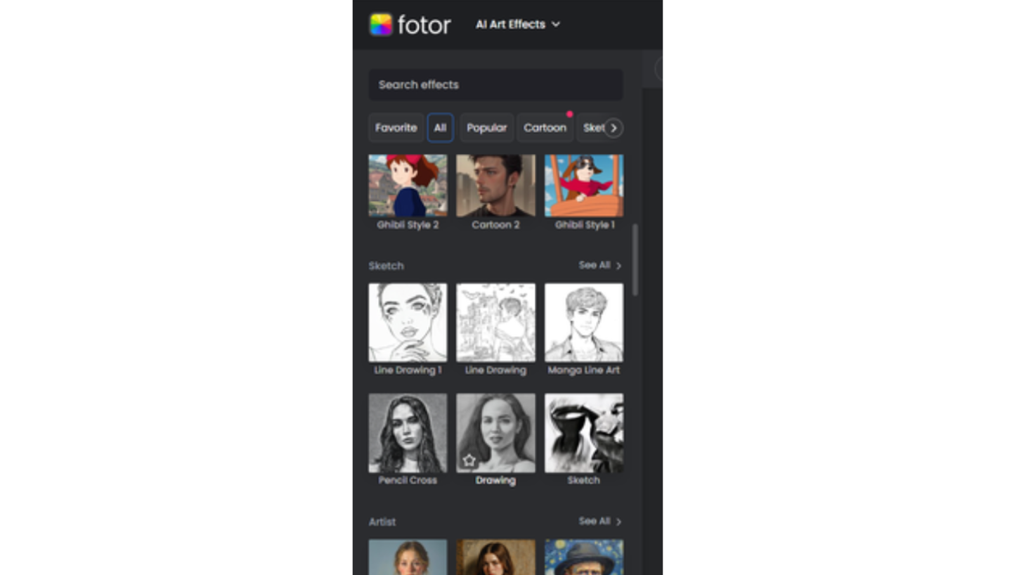 Wählen Sie einen Kunststil.