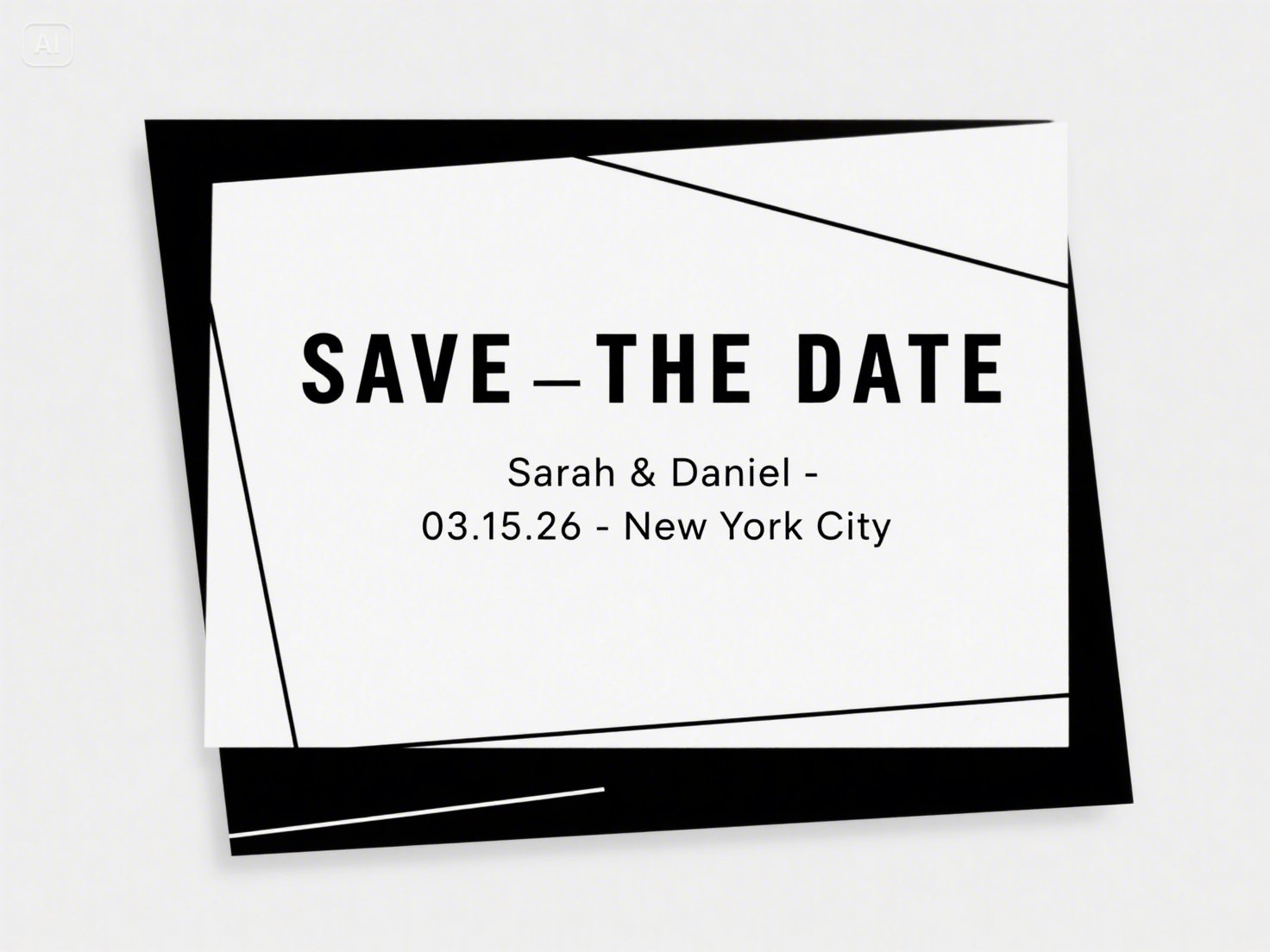 Modern Minimalist Announcement