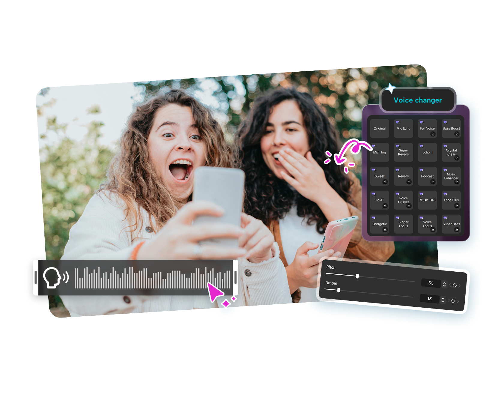 Instantly transform your voice into a girl's voice with CapCut's voice changer