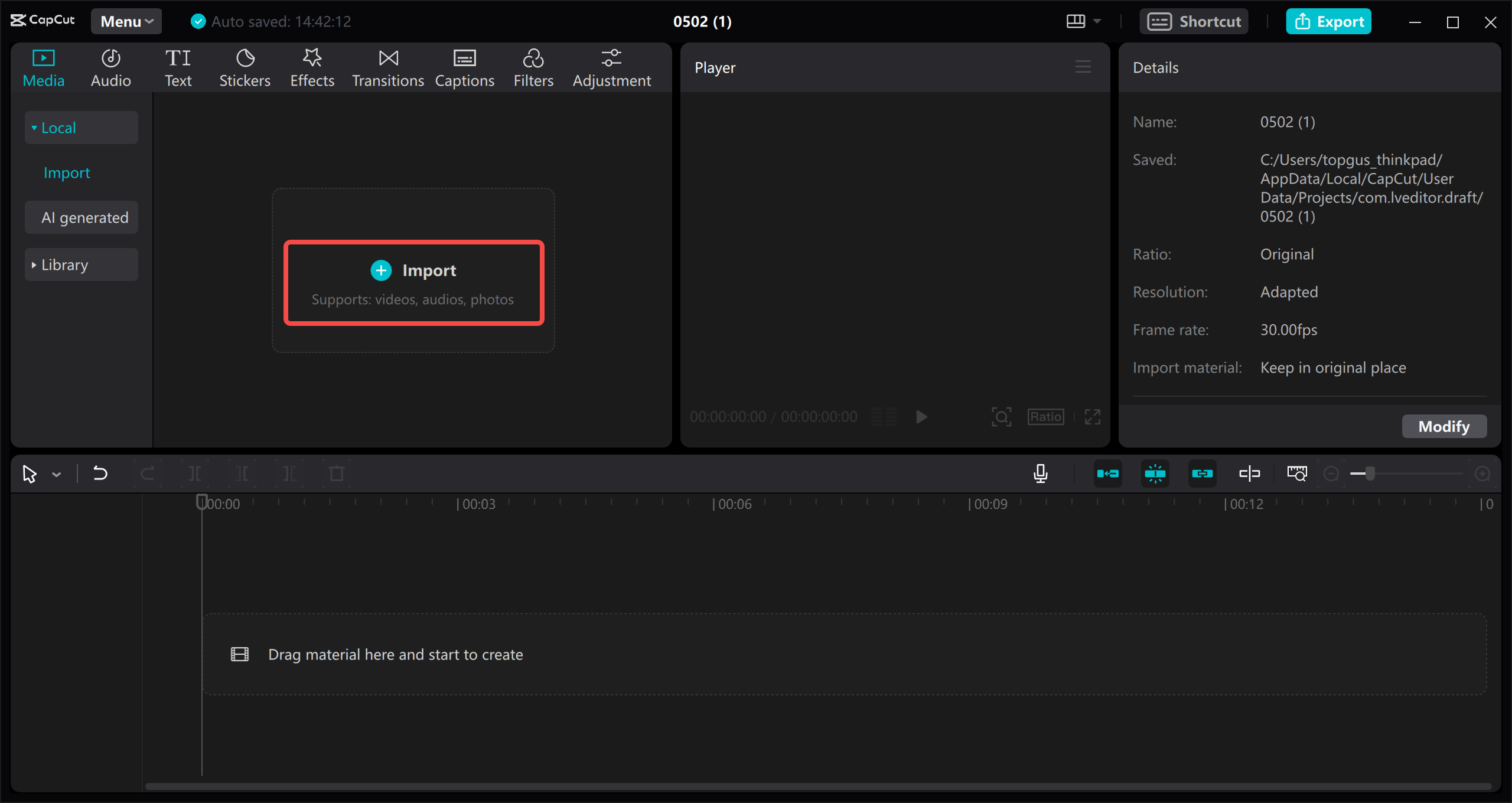Import the TS files