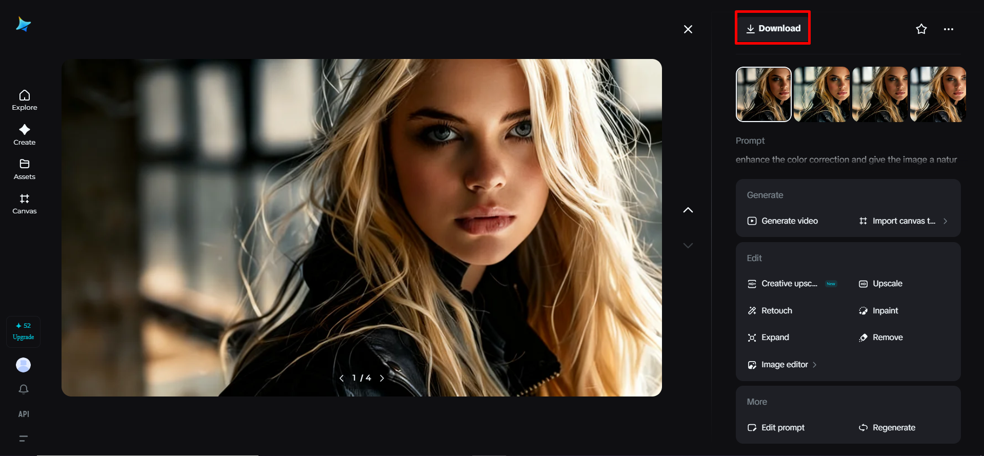 Descargando la imagen