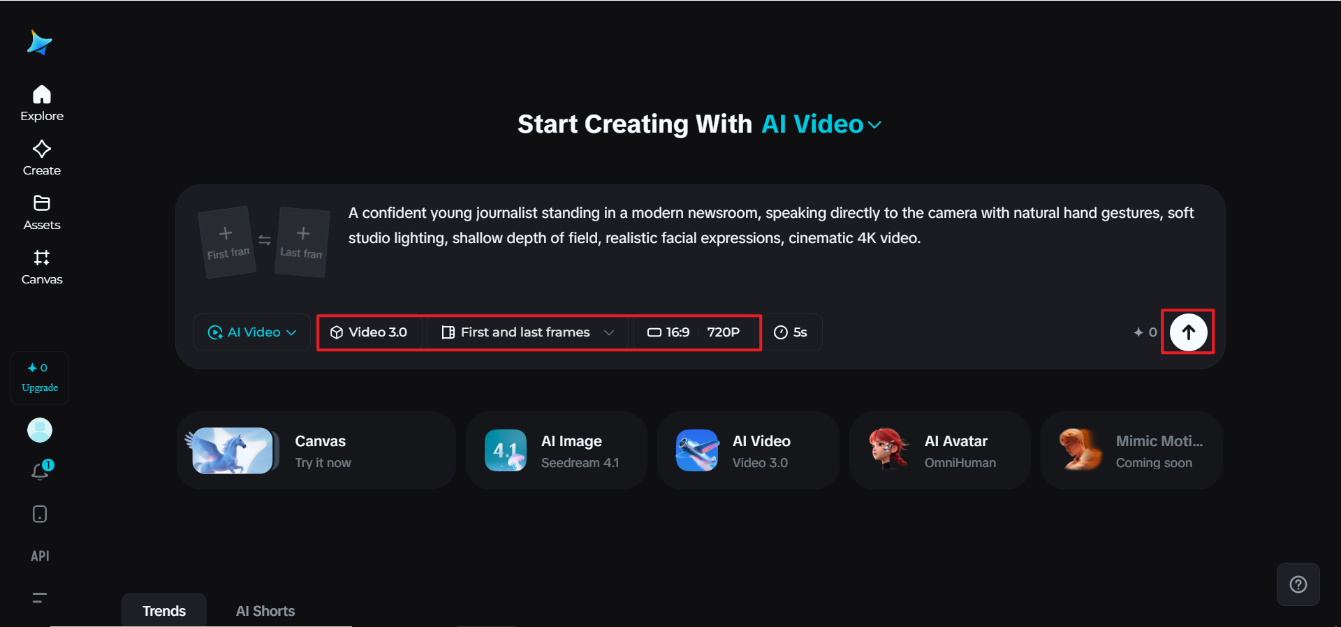Generate your AI video