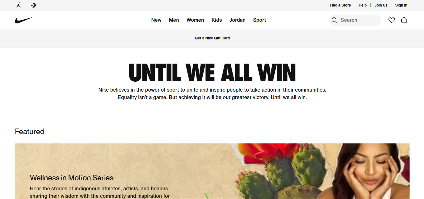 Nike until we all win campaign