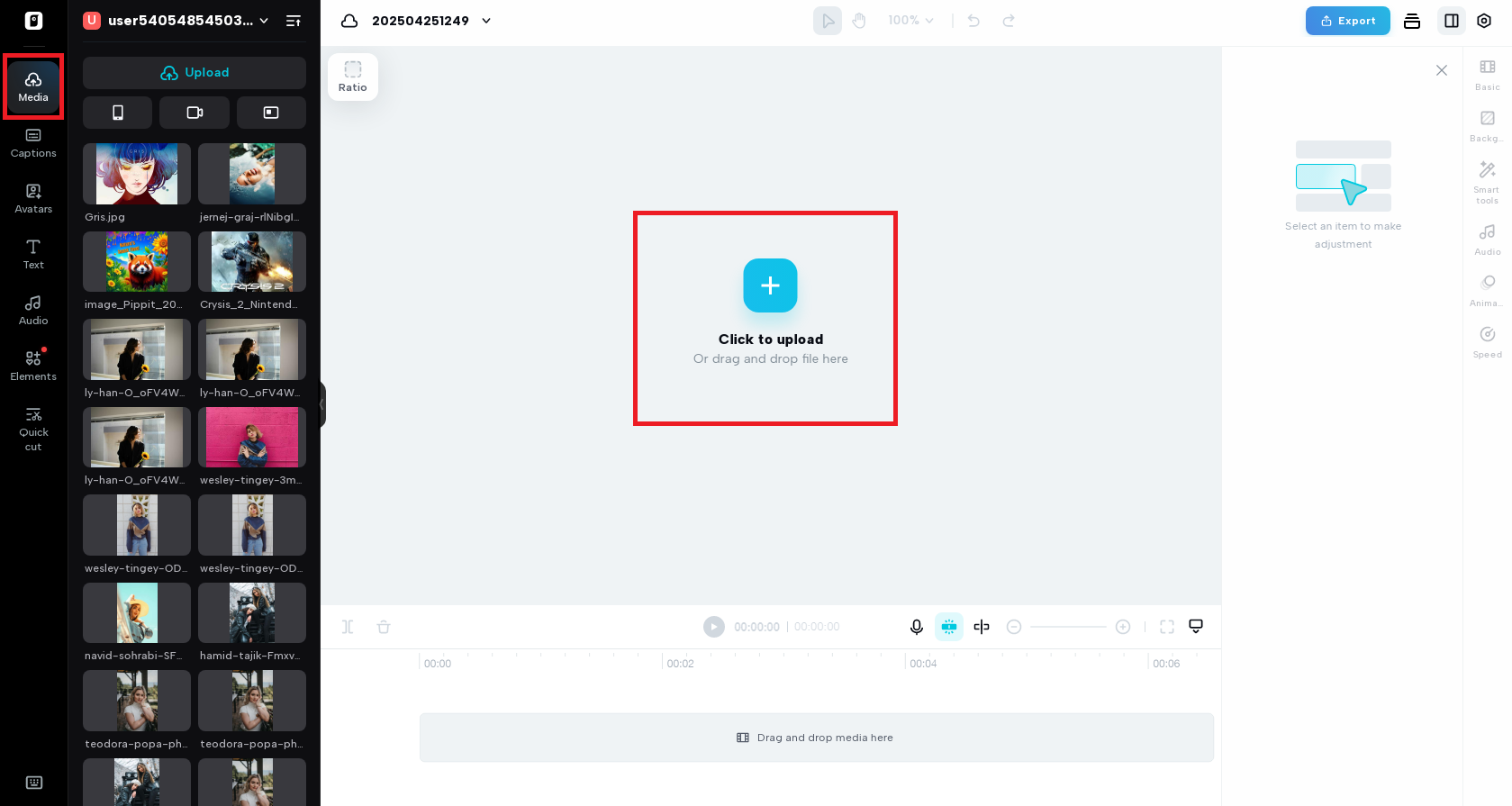 Upload your video