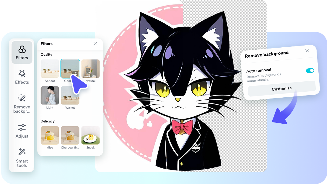 Edit, perbaiki, &amp; ubah ukuran logo anime Anda dengan mudah