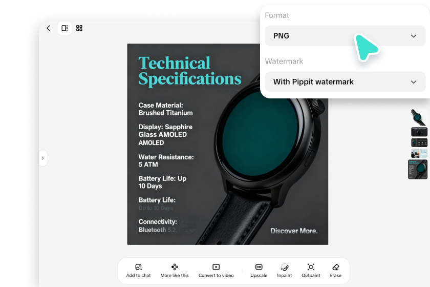 Use smart AI features and export