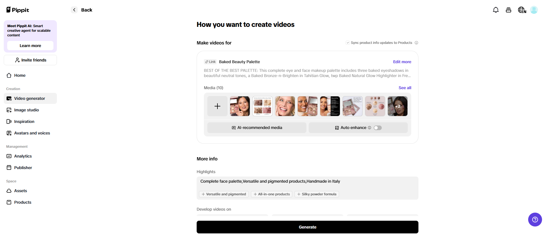 Incorporate product information and branding