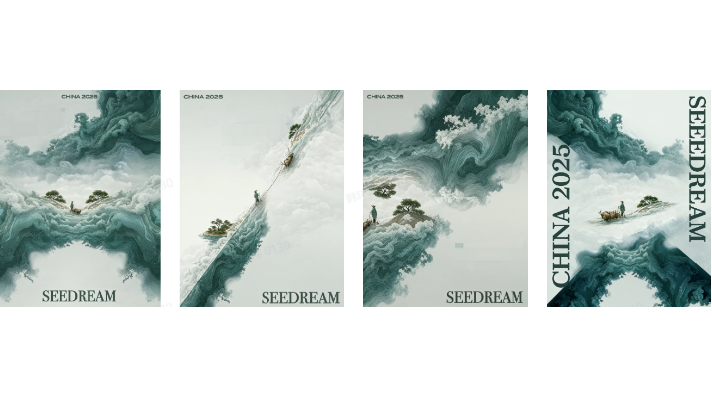 Posterontwerpen maken door Seedream AI-beeldbewerking in CapCut