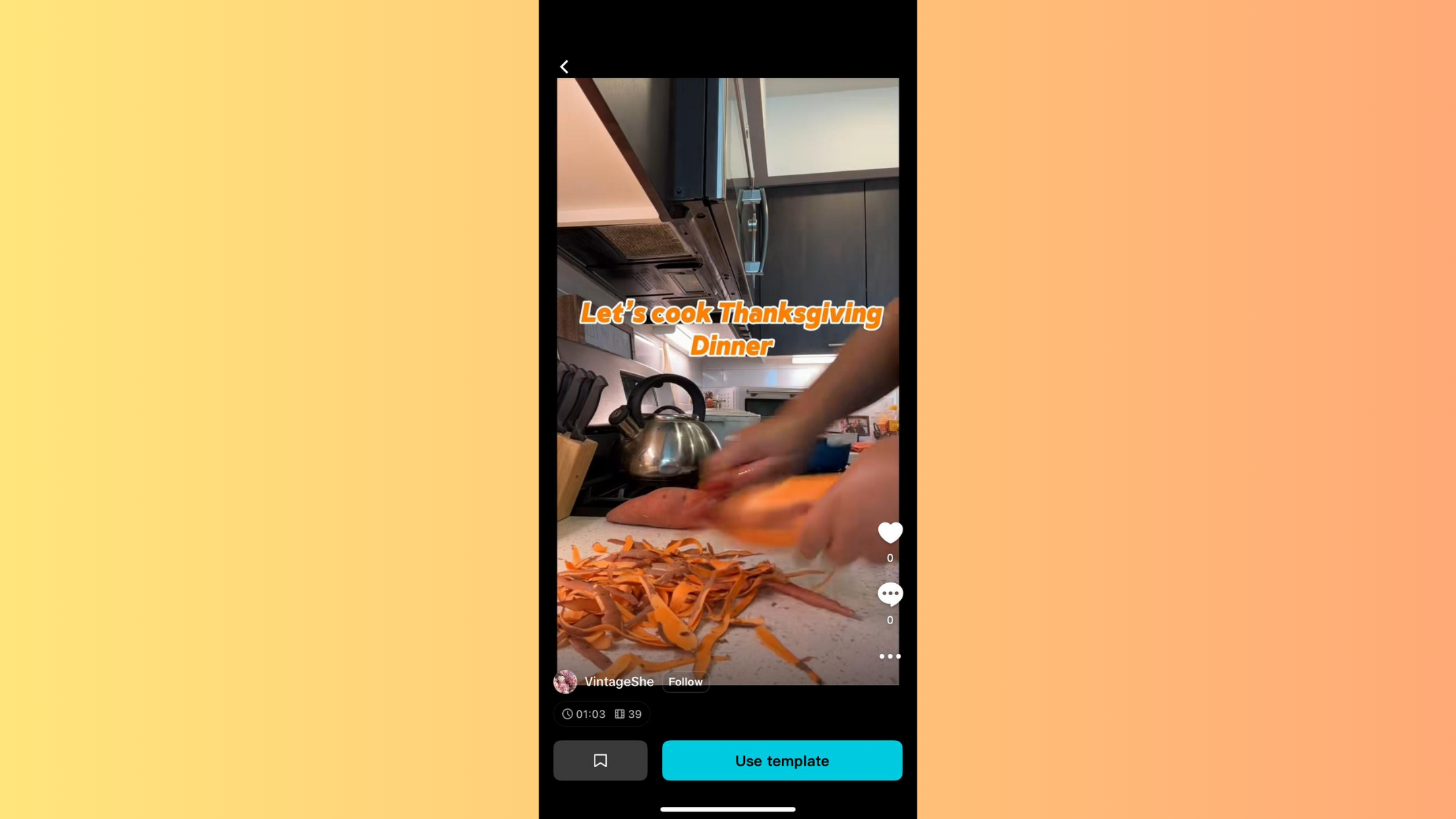 Create behind-the-scenes Thanksgiving videos