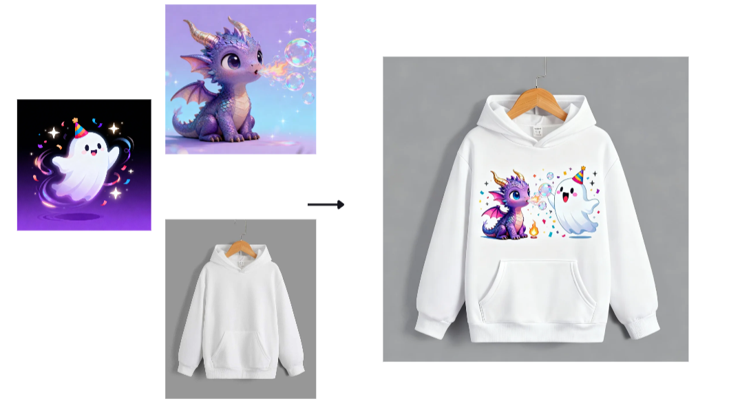 Multi-image fusion by Dreamina