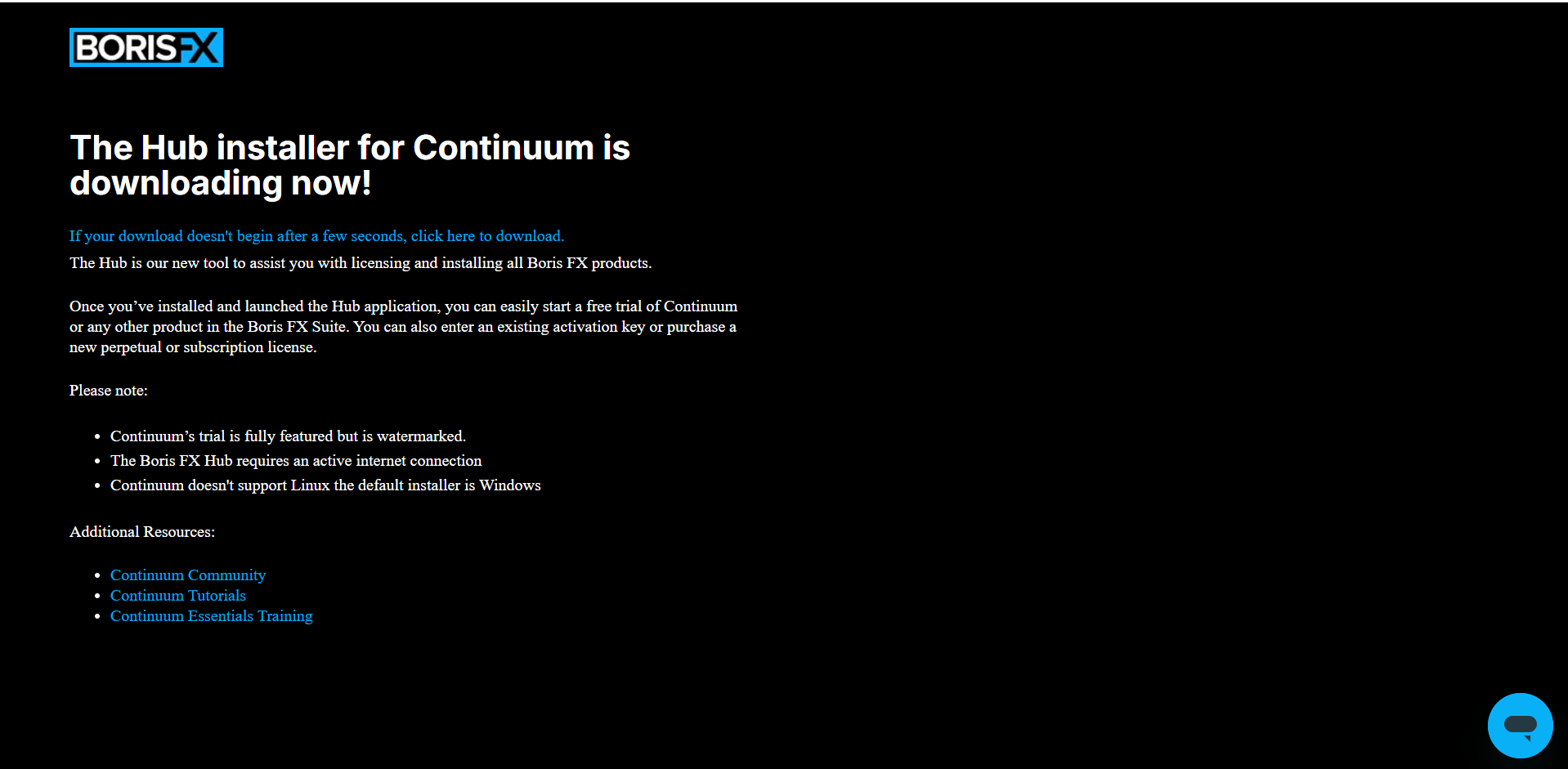 Installing the Boris FX Continuum