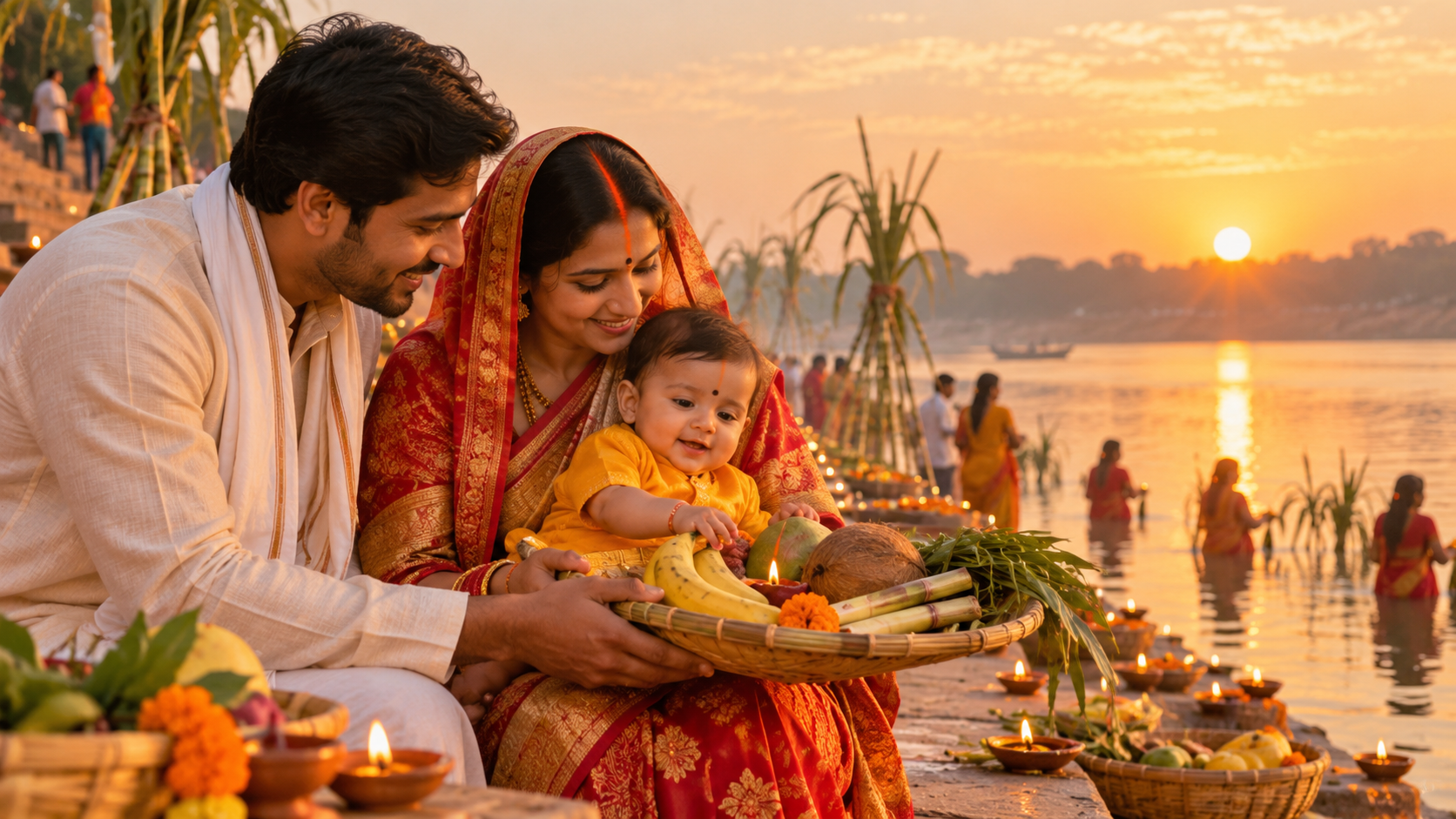 Close-Up Chhath Puja Baby Prompts Exemplo de variação para chhath puja baby prompts