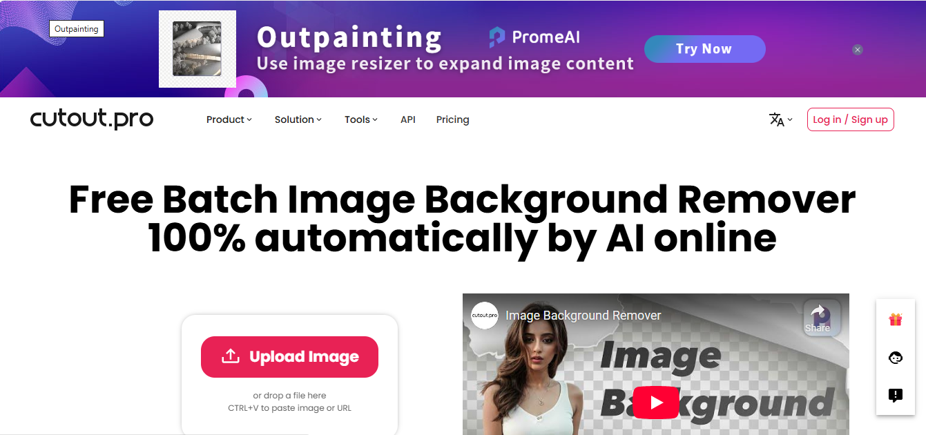 Cutout pro image editor cut out interface