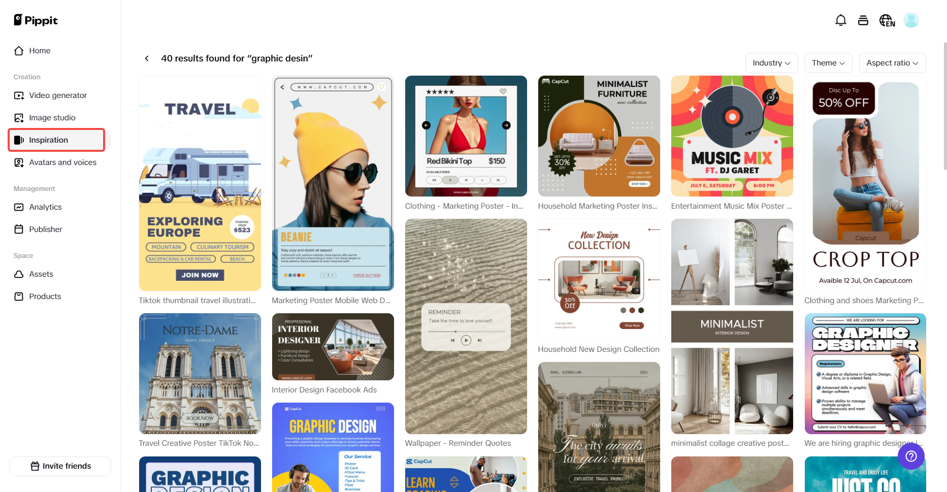 Explore graphic design templates