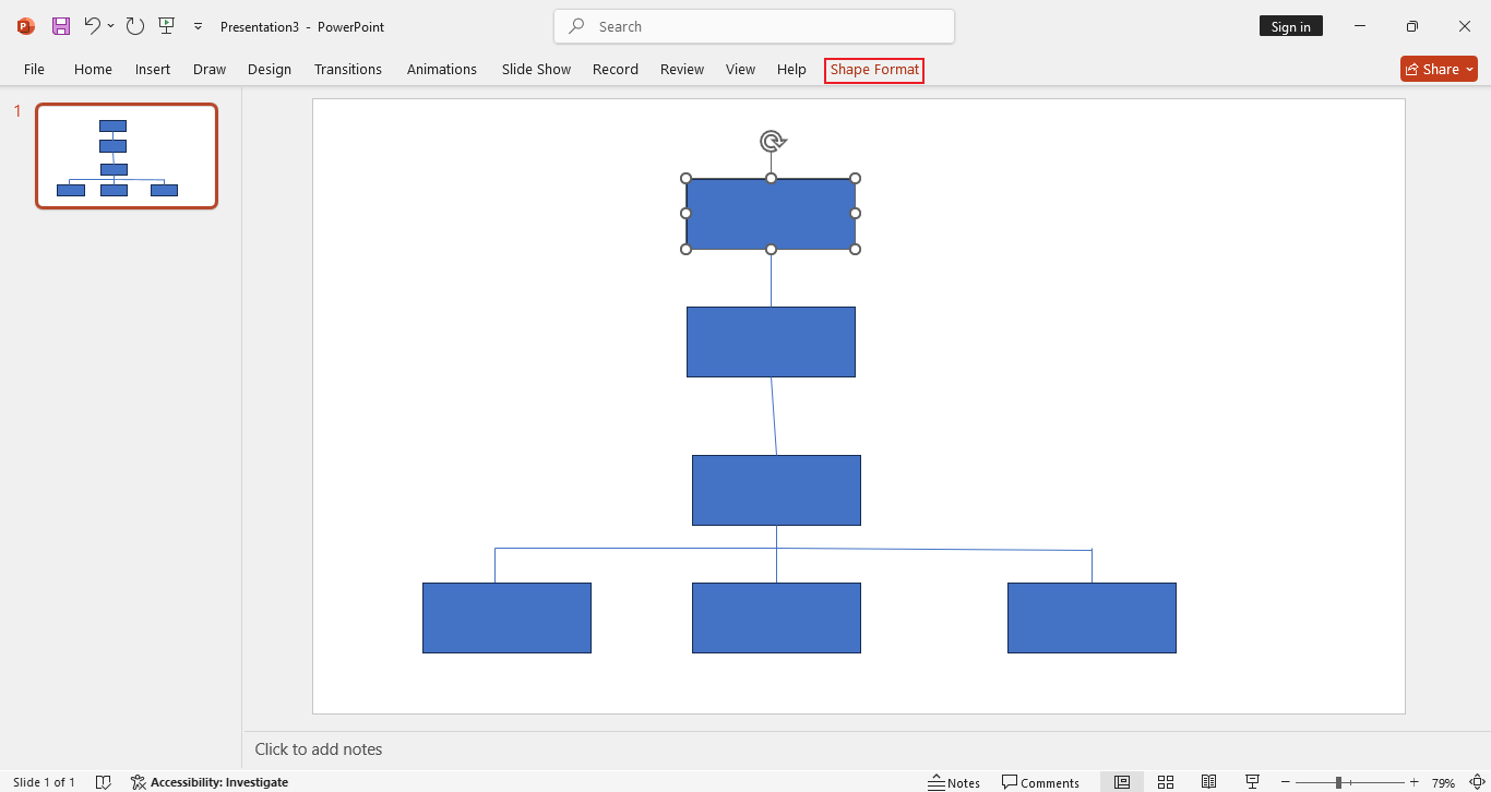 how to create an organizational chart on powerpoint