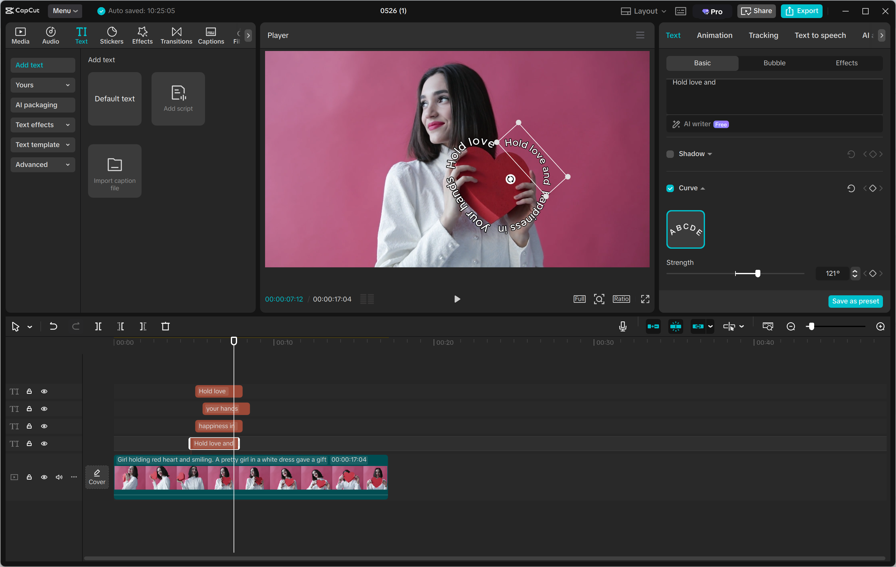 Interface of CapCut desktop video editor- Best tool to wrap text into videos