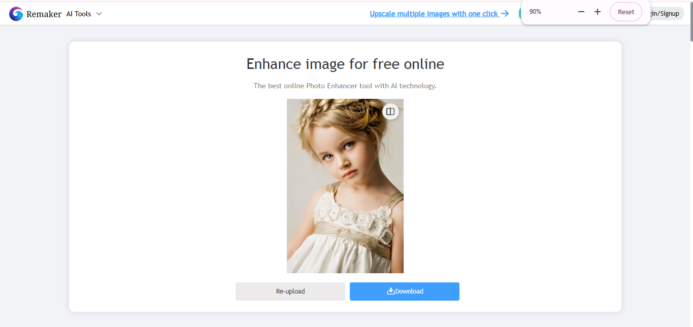 Remaker AI - aplikasi online retouch wajah terbaik secara gratis