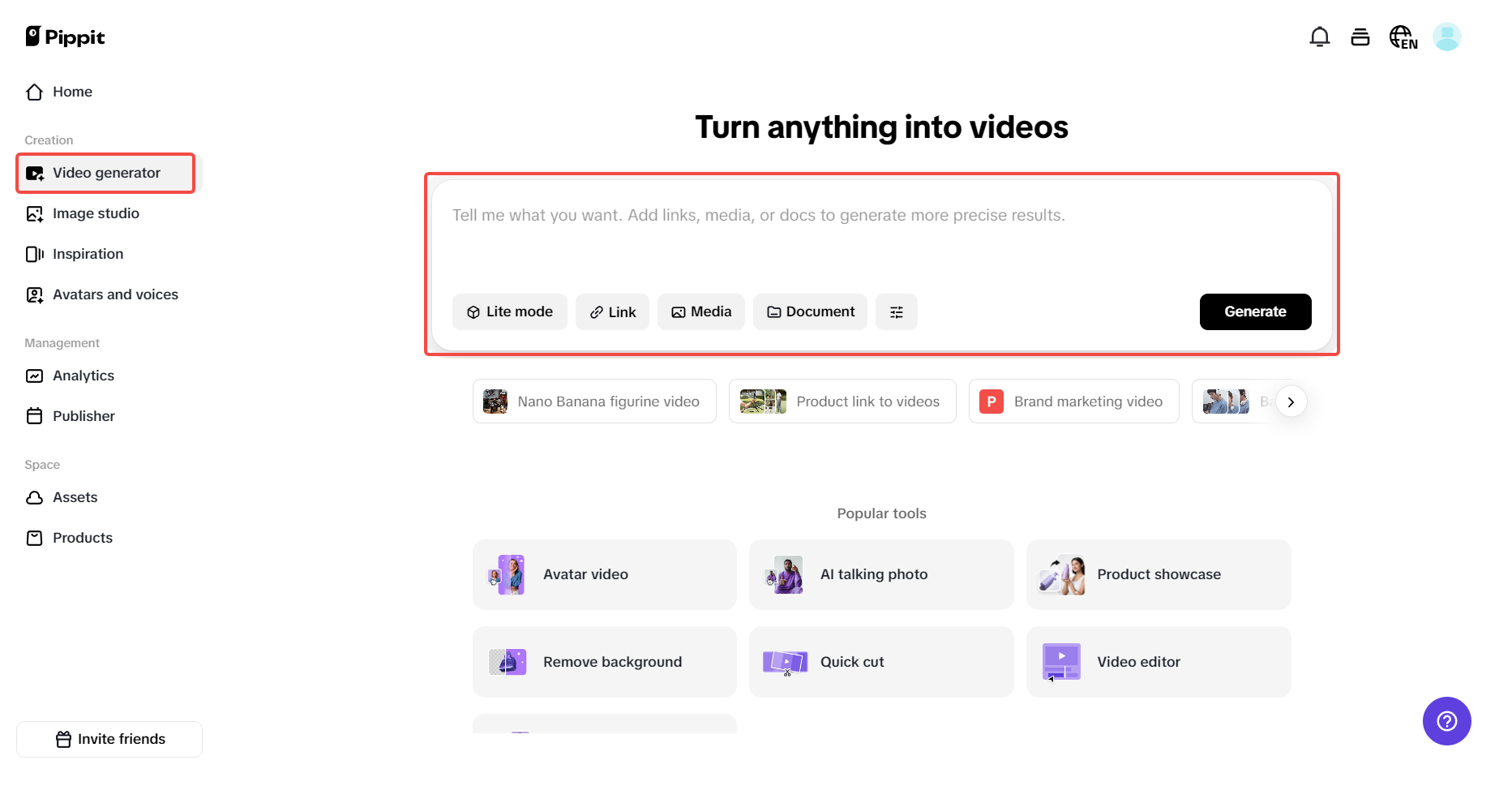 Ilagay ang iyong prompt