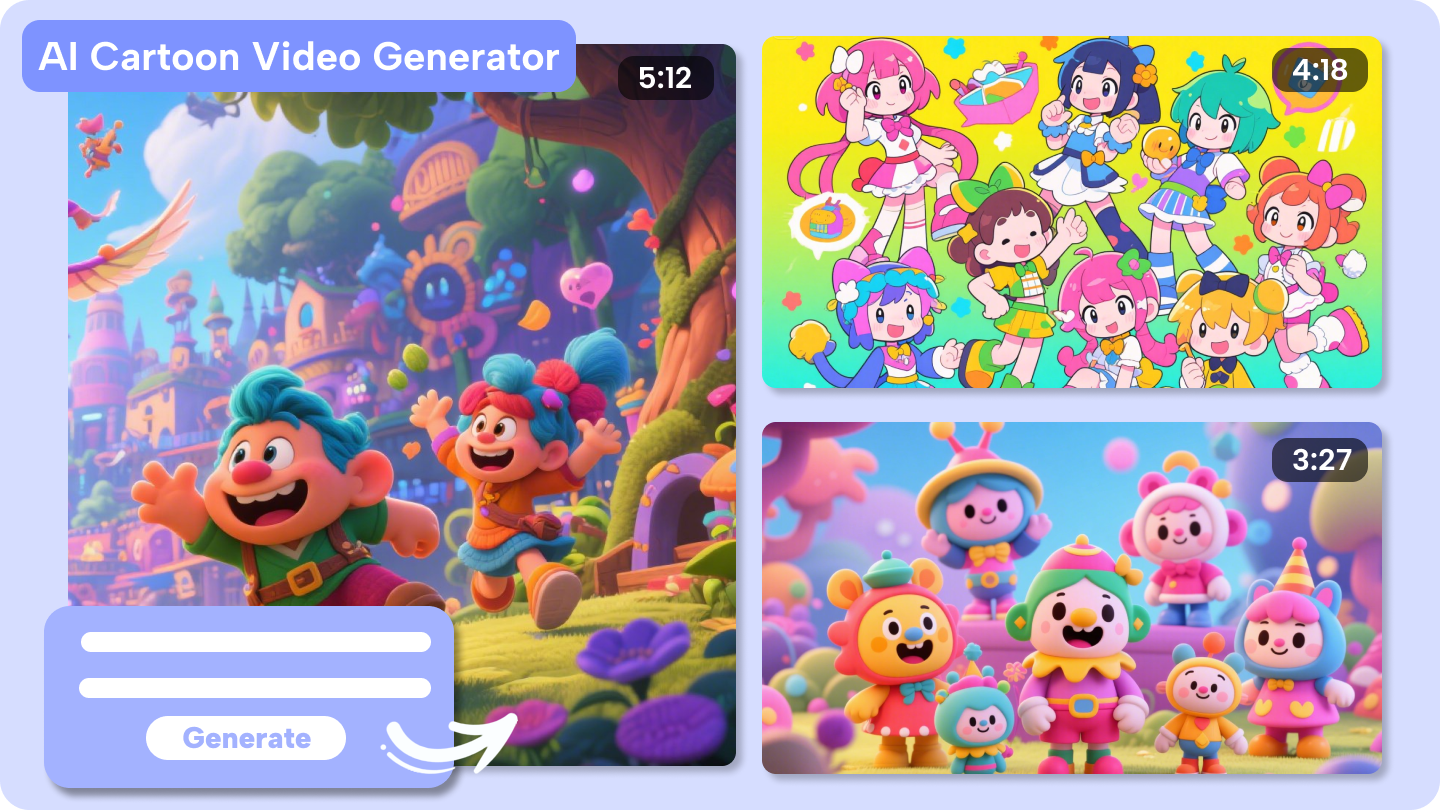 ai tecknad video generatorer gratis