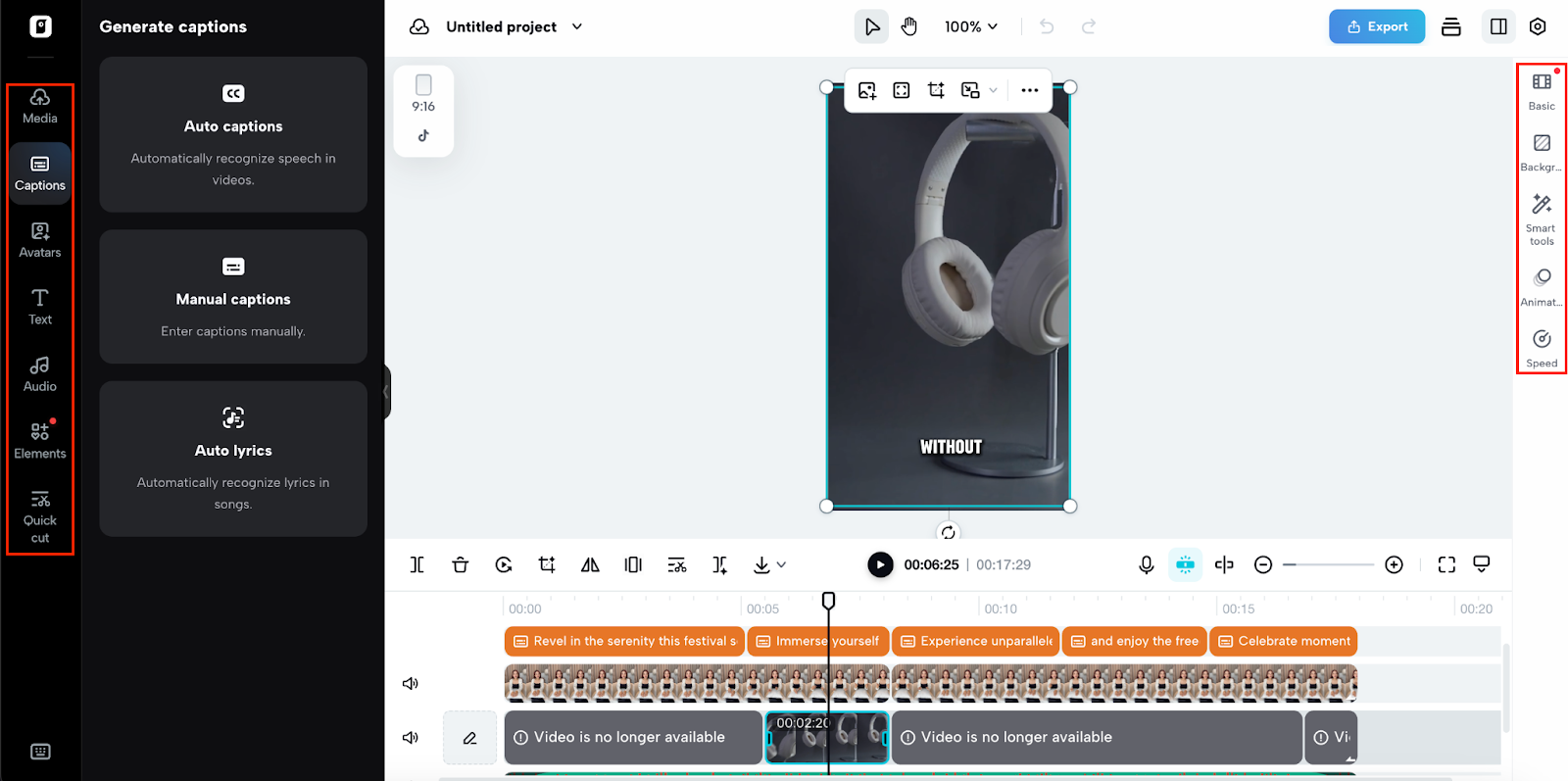 Edit and customize your content