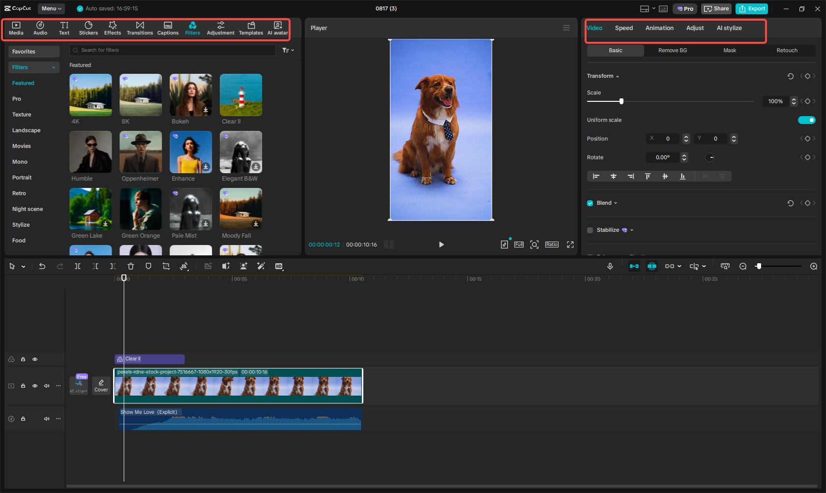 Edit the Instagram video with diverse features