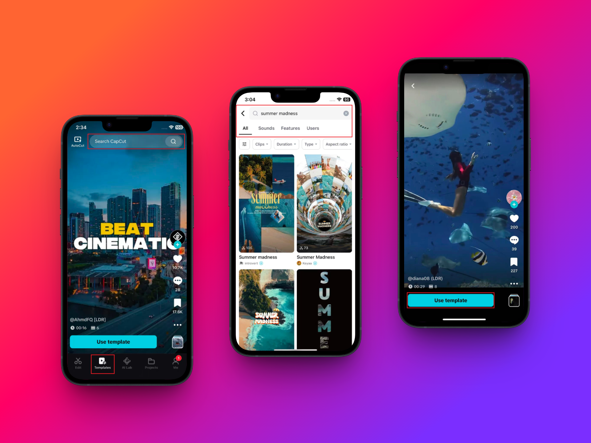 Look for that perfect video template